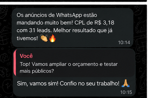 Print de depoimento de cliente 7
